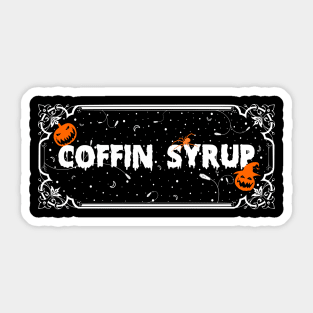 Coffin Syrup Sticker